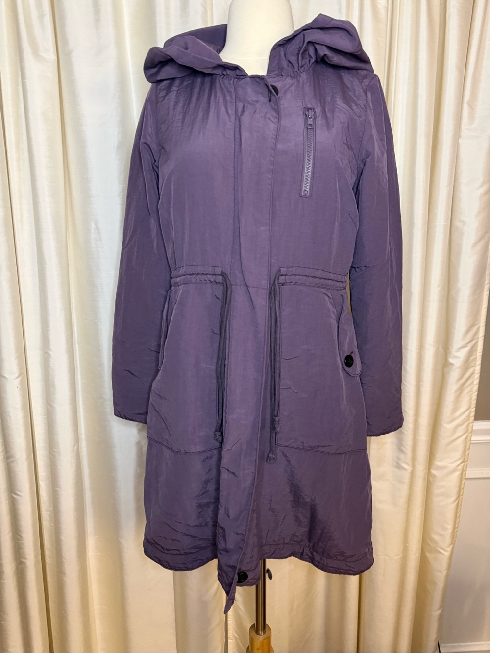 Prairie Underground Purple Hooded Trench Coat